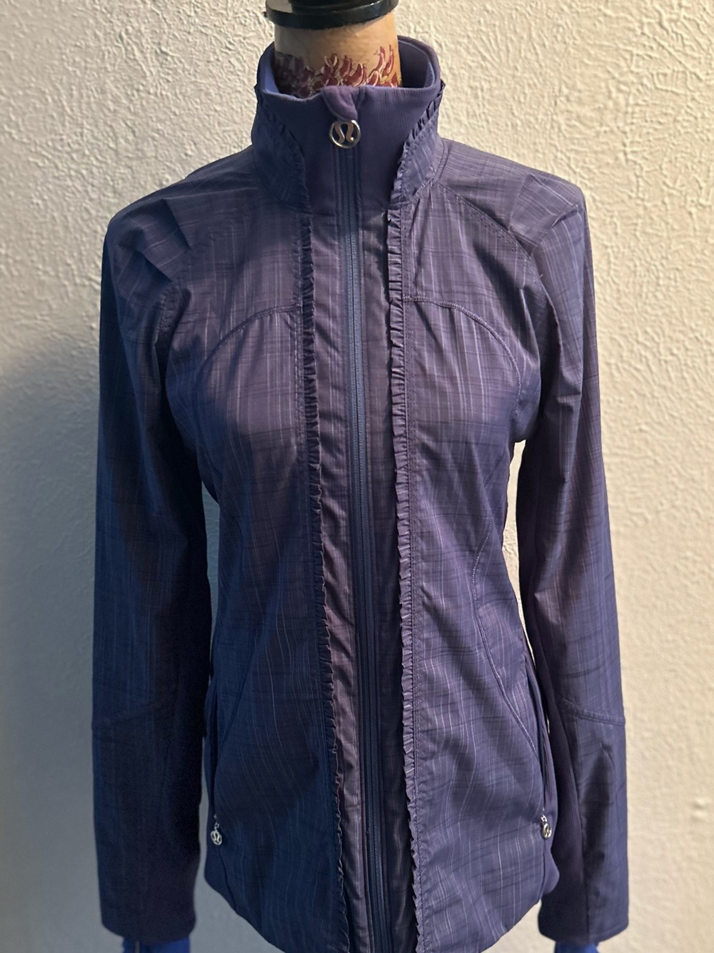 lululemon athletica Purple Ruffle-Trim Bomber Jacket